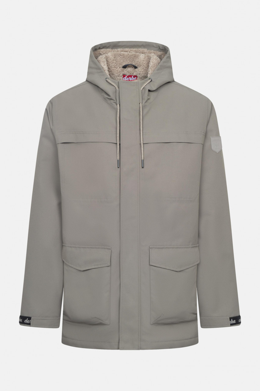 Derbe Winter Regenjacke Phoebholm Dog Herren Braun Warm Gefüttert