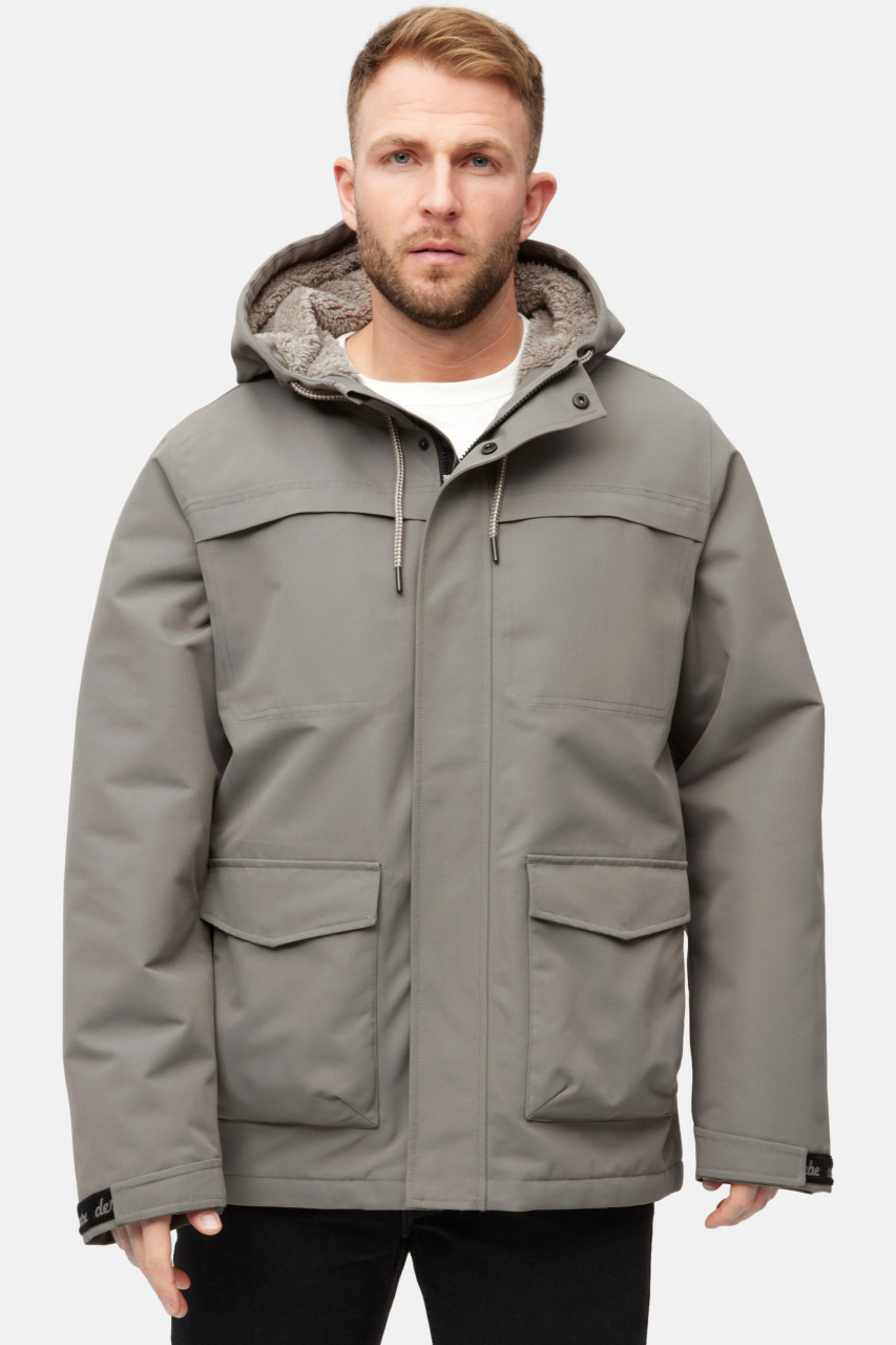 Derbe Winter Regenjacke Phoebholm Dog Herren Braun Warm Gefüttert