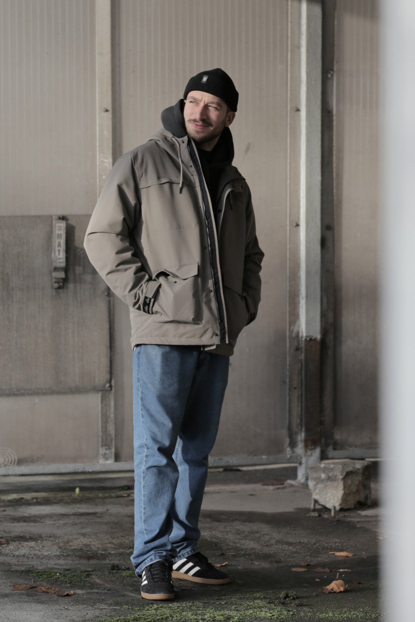 Derbe Winter Regenjacke Phoebholm Dog Herren Braun Warm Gefüttert