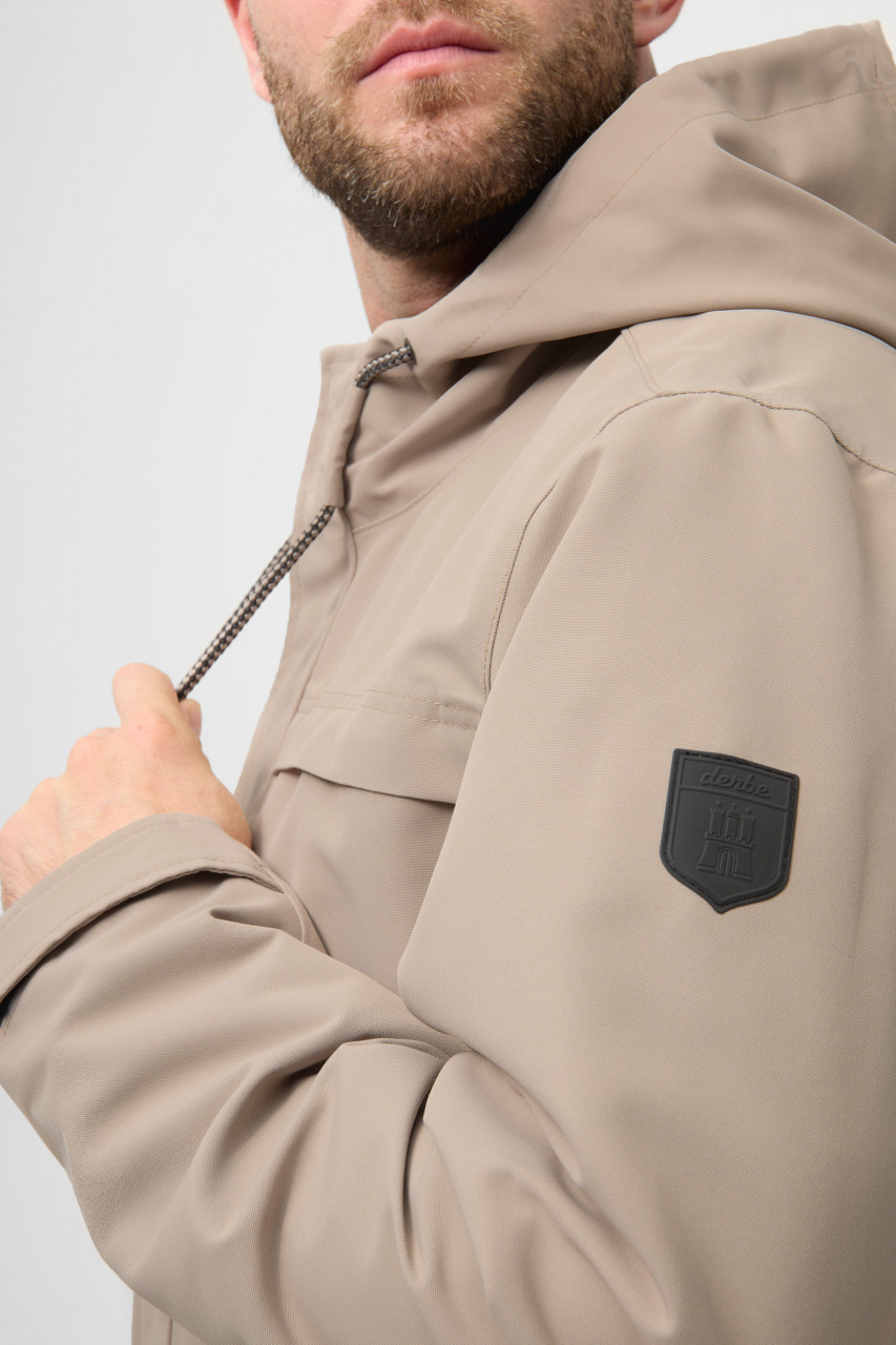 Derbe Regenjacke Phoeby Dog Herren Beige Hundejacke