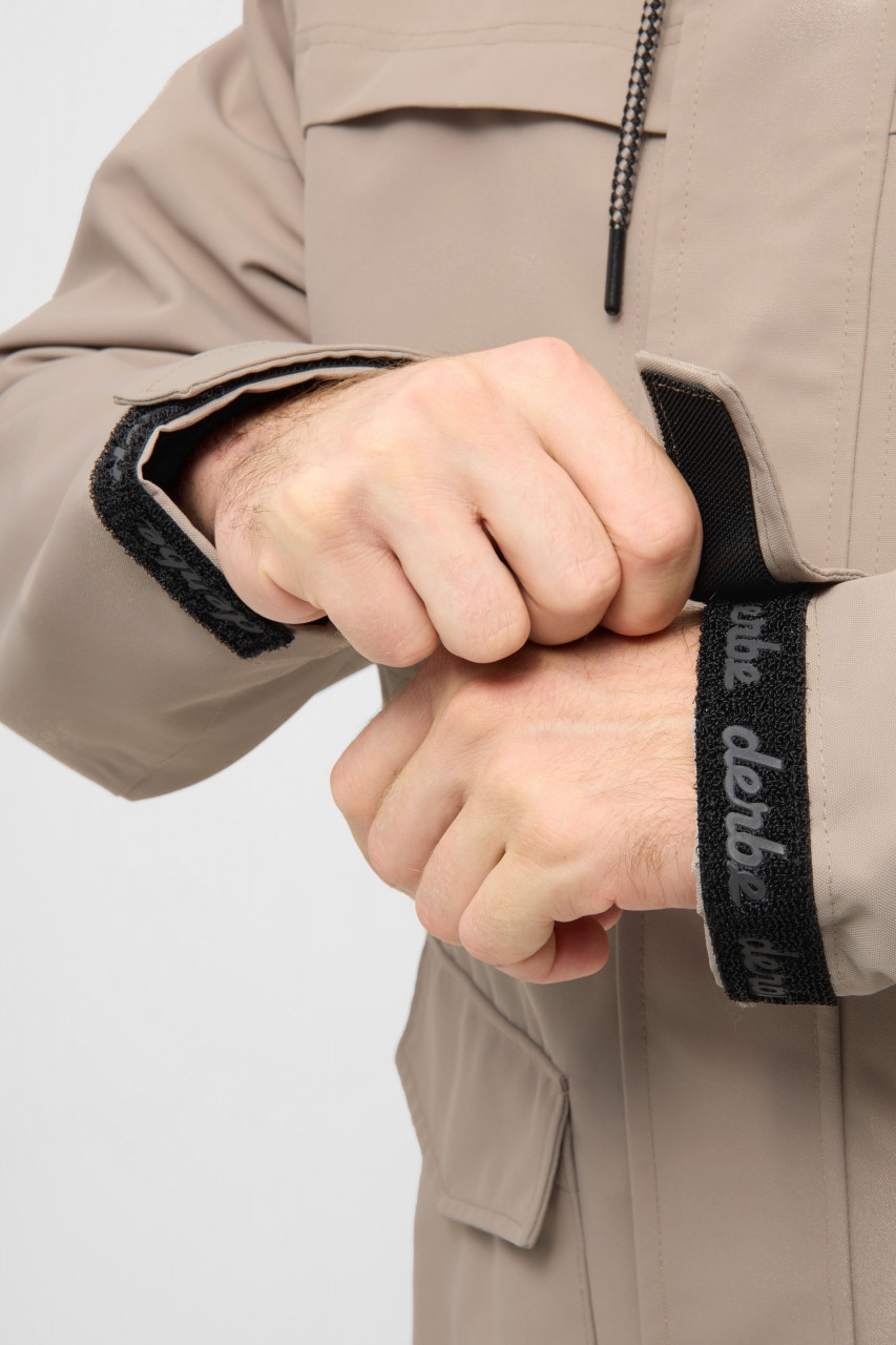 Derbe Regenjacke Phoeby Dog Herren Beige Hundejacke