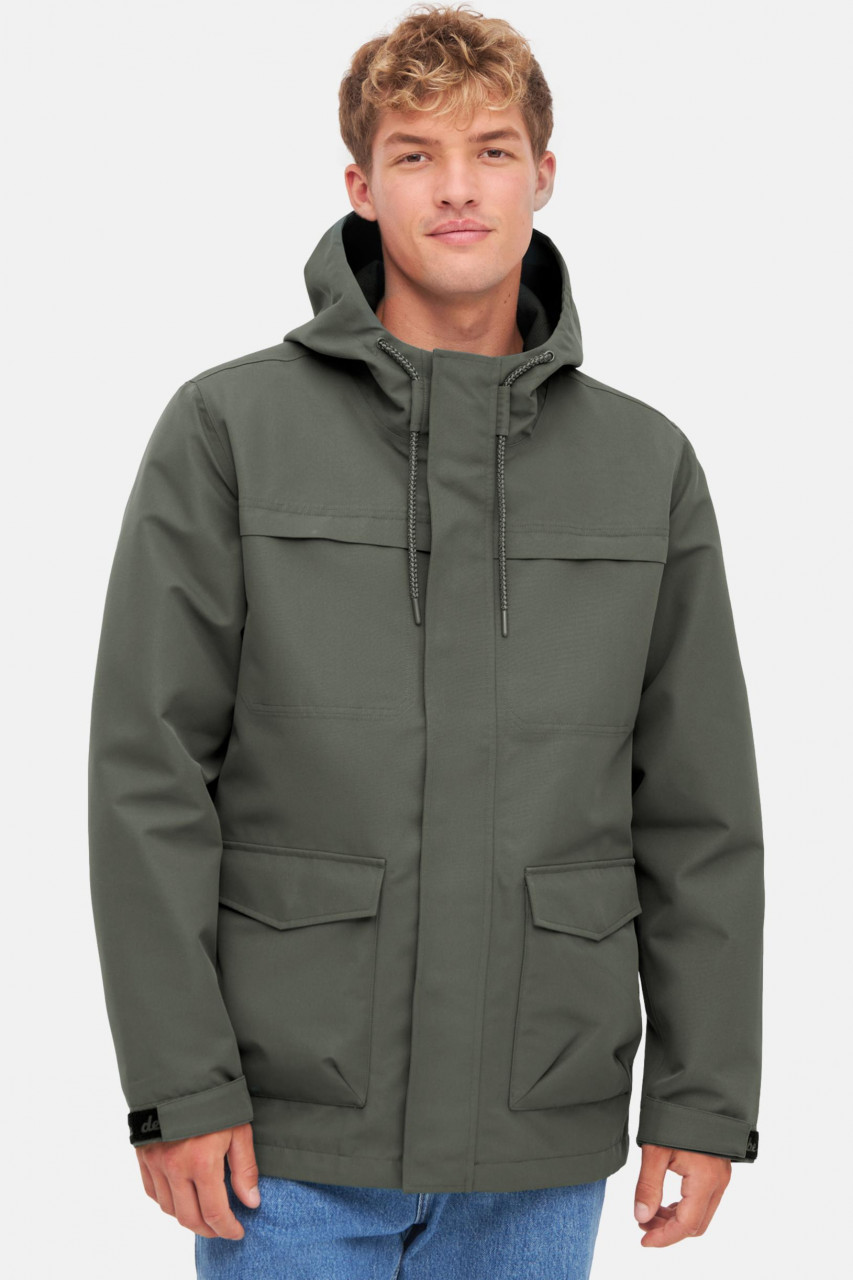 Derbe Regenjacke Phoeby Dog Herren Olivgrün Hundejacke