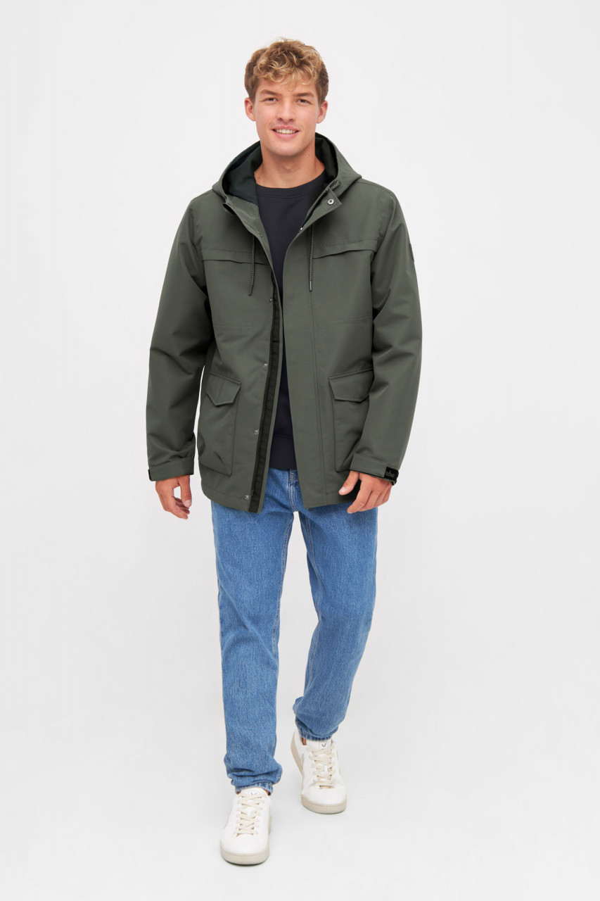 Derbe Regenjacke Phoeby Dog Herren Olivgrün Hundejacke