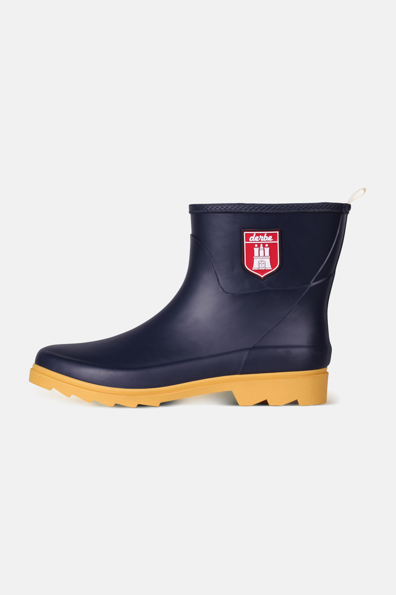 Derbe Pladderbotten Pelz Marine Herren Gummistiefel Dunkelblau