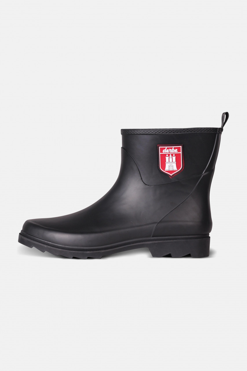 Derbe Pladderbotten Pelz Schwarz Herren Gummistiefel Gefüttert