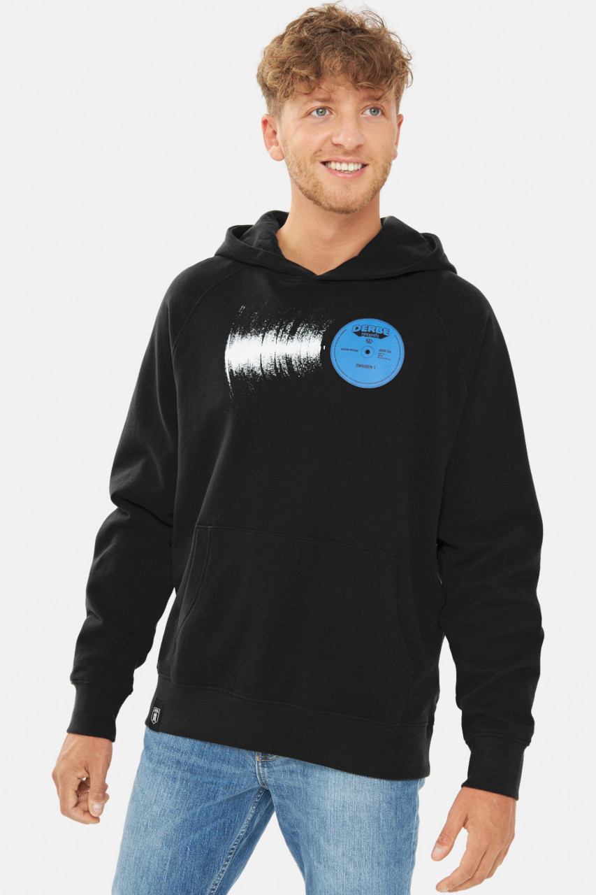 Derbe Hoodie Platte Herren Jet Black Schwarz