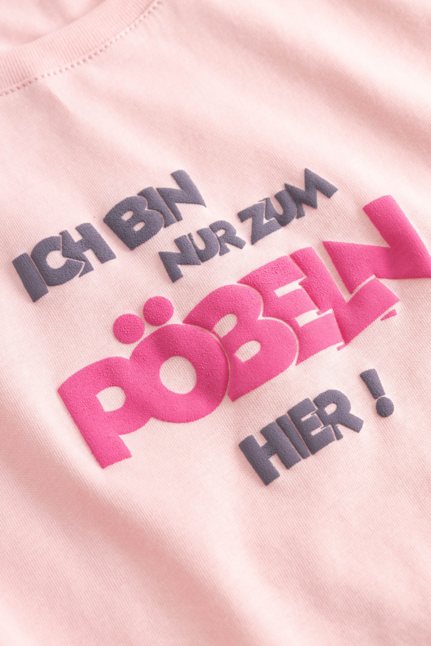 Derbe T-Shirt Pöbeln Damen Rosa GOTS Organic