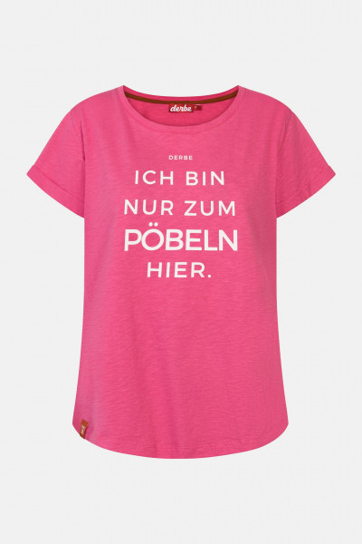 Derbe Pöbeln Damen T-Shirt Pink