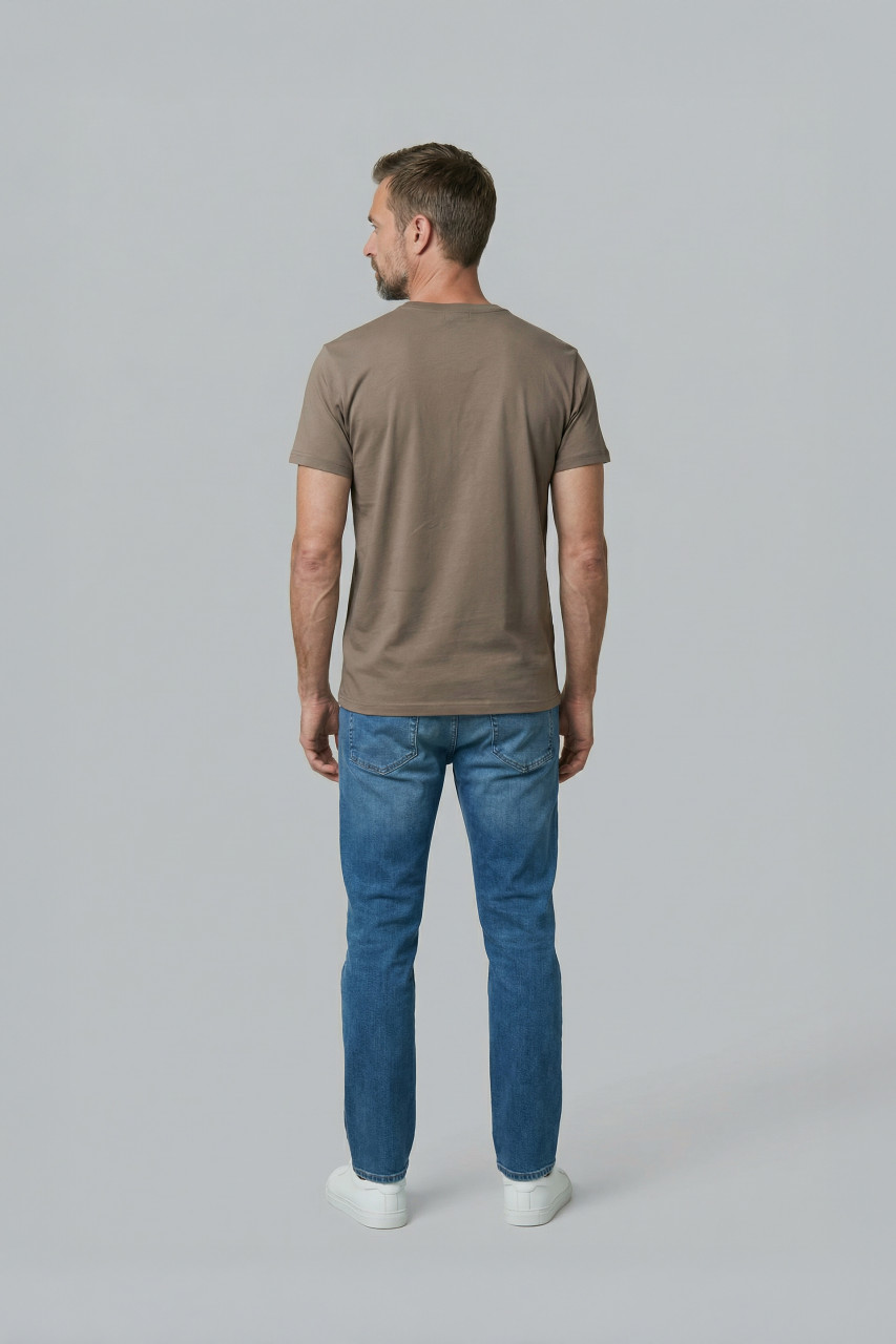 Derbe T-Shirt Pöbeln Herren Braun GOTS Organic