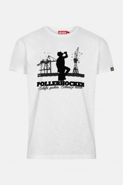 Derbe Pollerhocken Herren T-Shirt Weiß Derbe Pollerhocken Herren T-Shirt Weiß