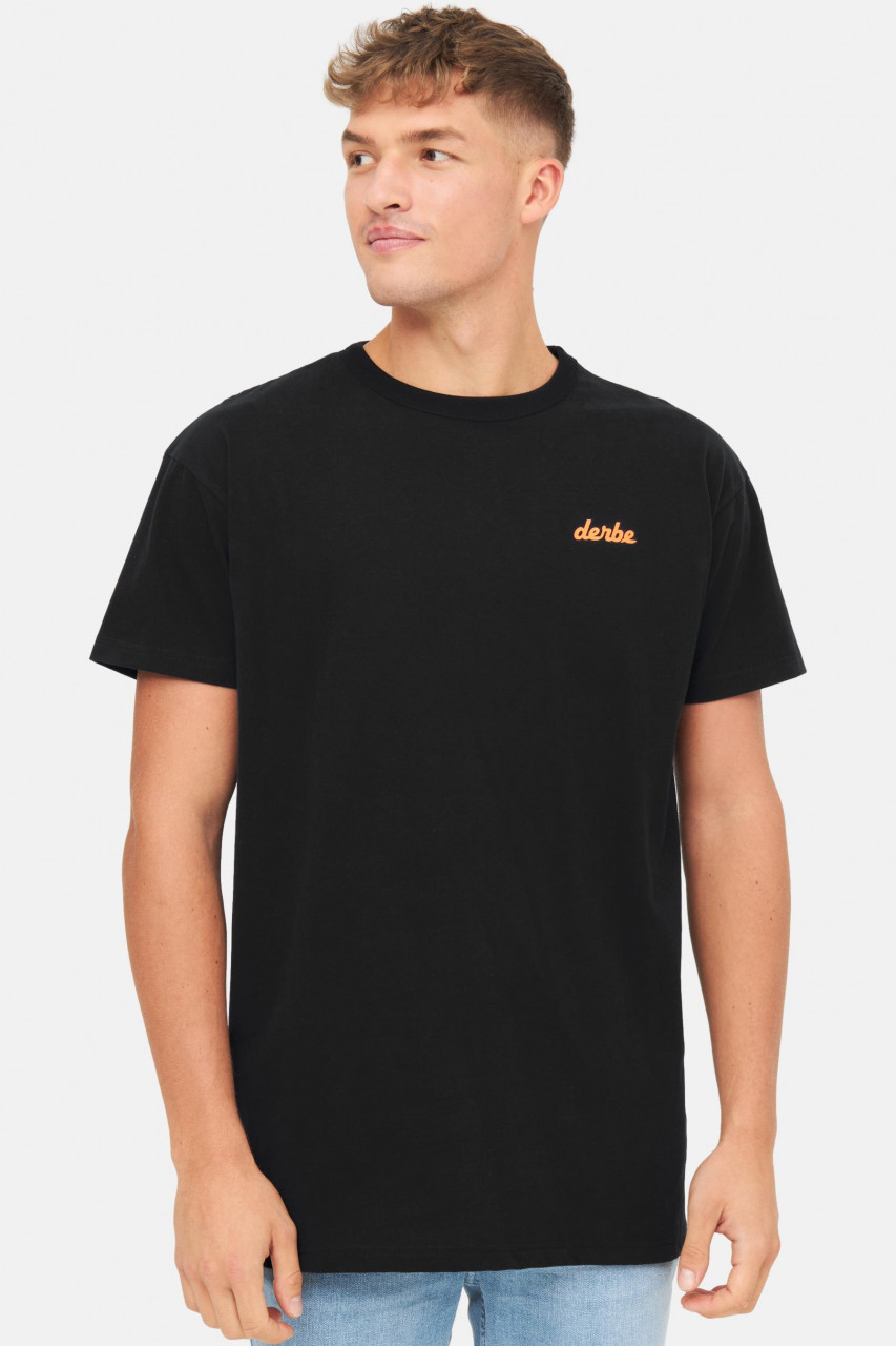 Derbe T-Shirt Poster HH Herren Schwarz Hamburg