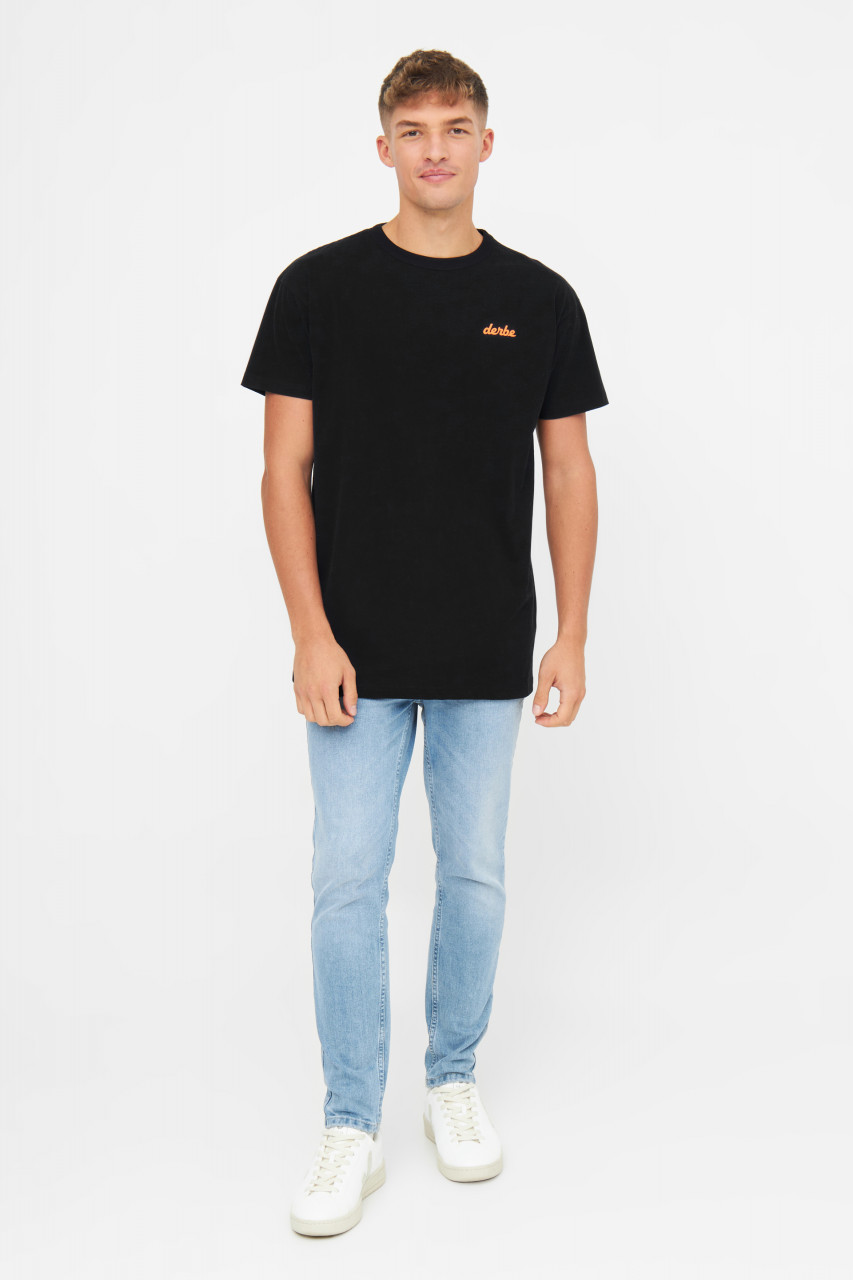 Derbe T-Shirt Poster HH Herren Schwarz Hamburg