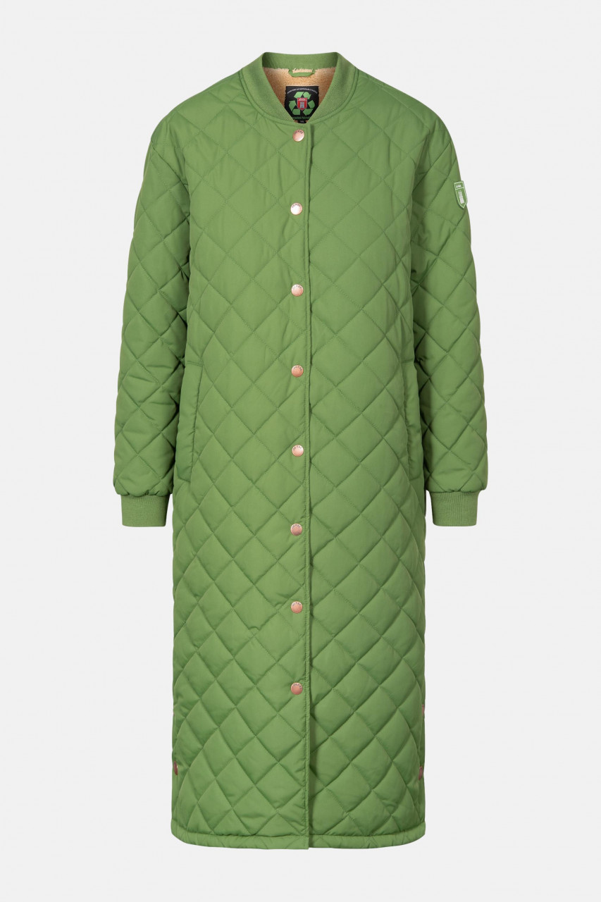 Derbe Quiltby Cozy Damen Jacke Cactus Caramel Grün Gefüttert