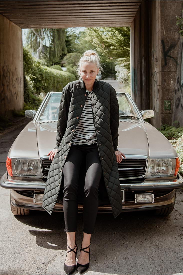 Derbe Quiltby Long Damen Jacke Black Schwarz