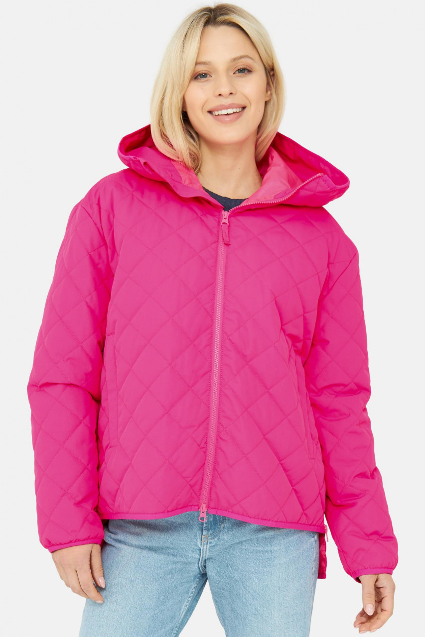 Derbe Quiltby Short Damen Steppjacke Pink