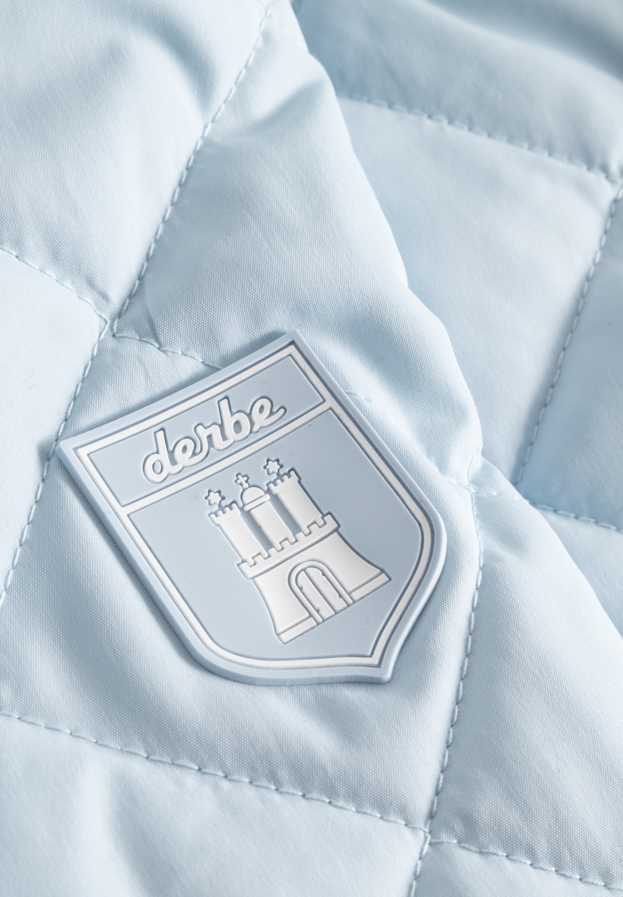 Derbe Übergangsjacke Quiltby Short Damen Hellblau Steppjacke