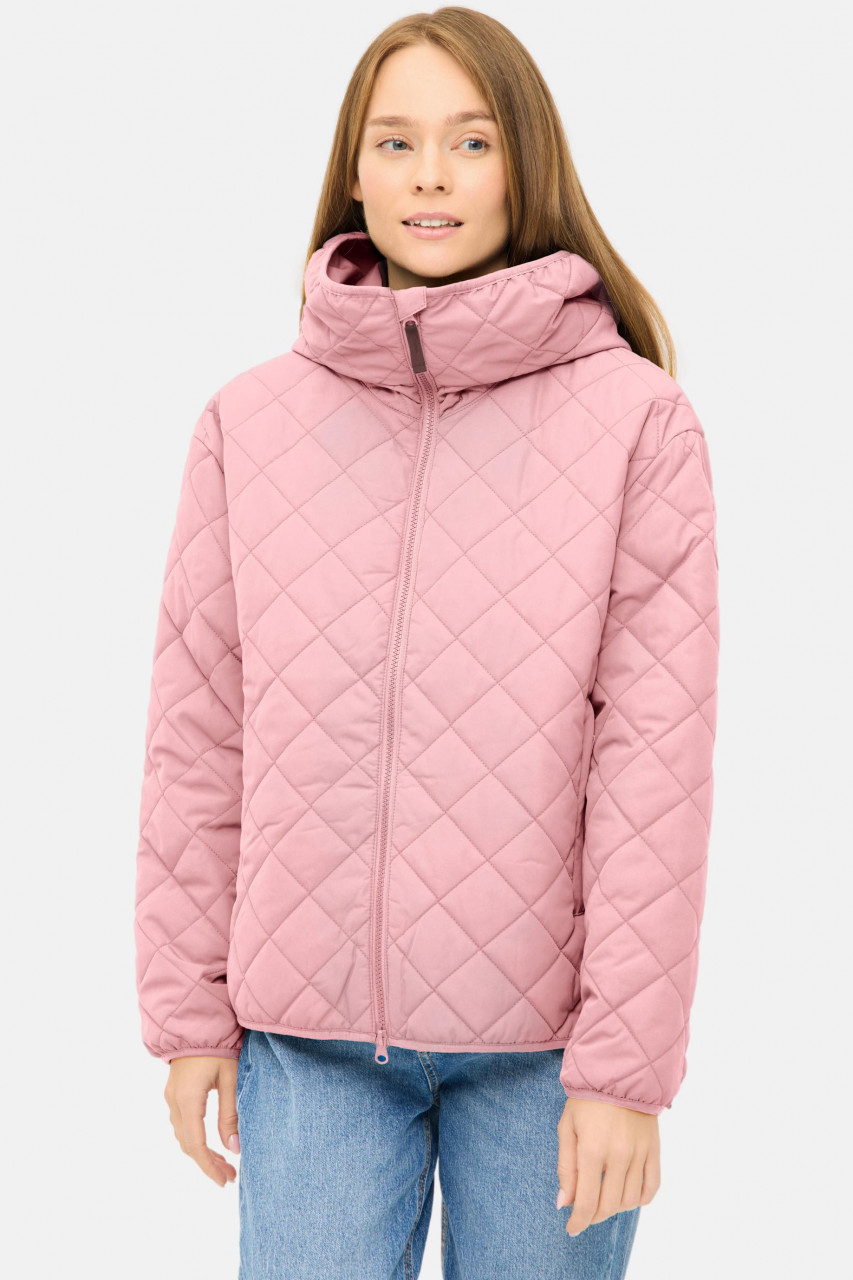 Derbe Übergangsjacke Quiltby Short Damen Rosa Steppjacke