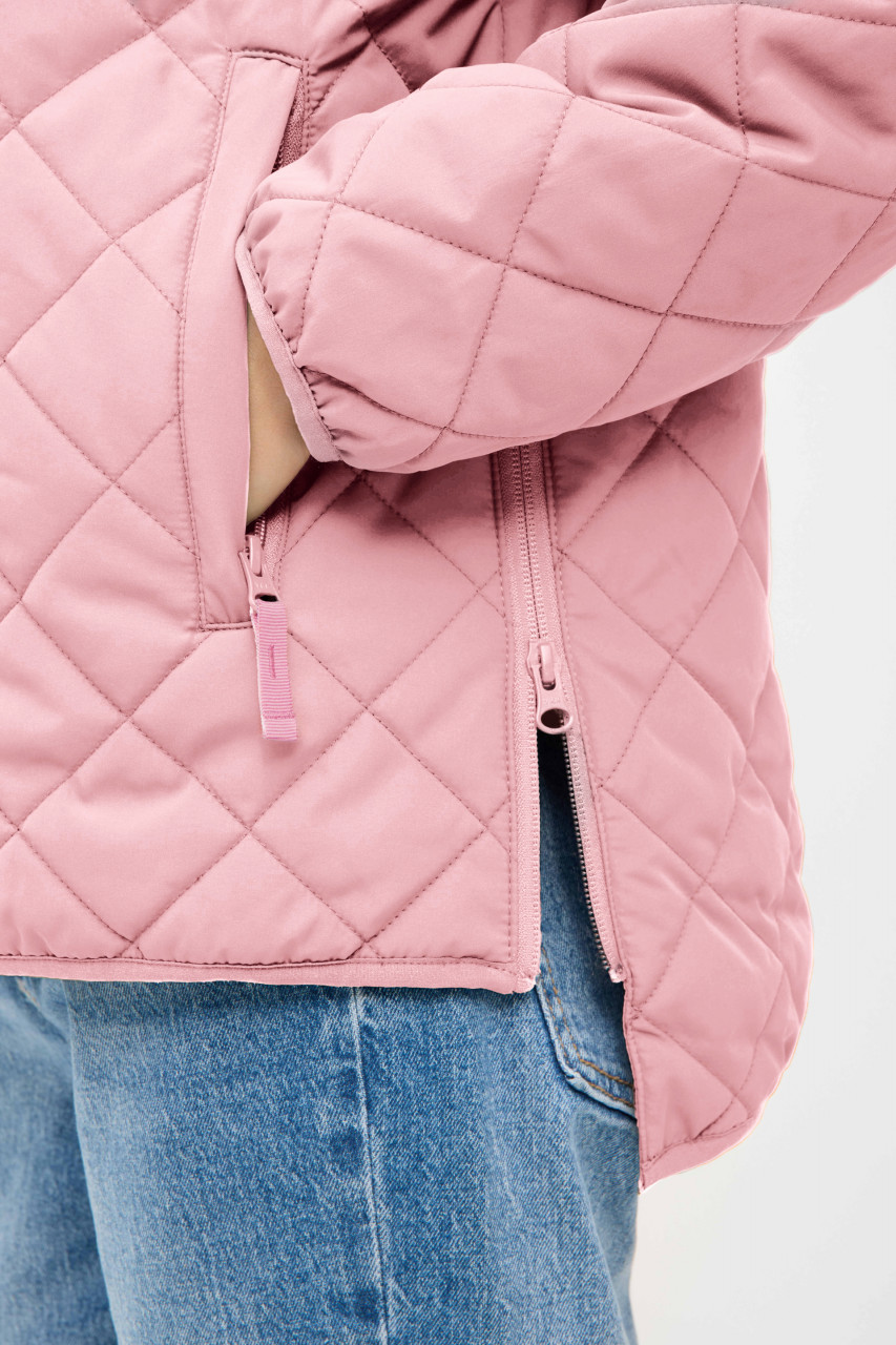Derbe Übergangsjacke Quiltby Short Damen Rosa Steppjacke