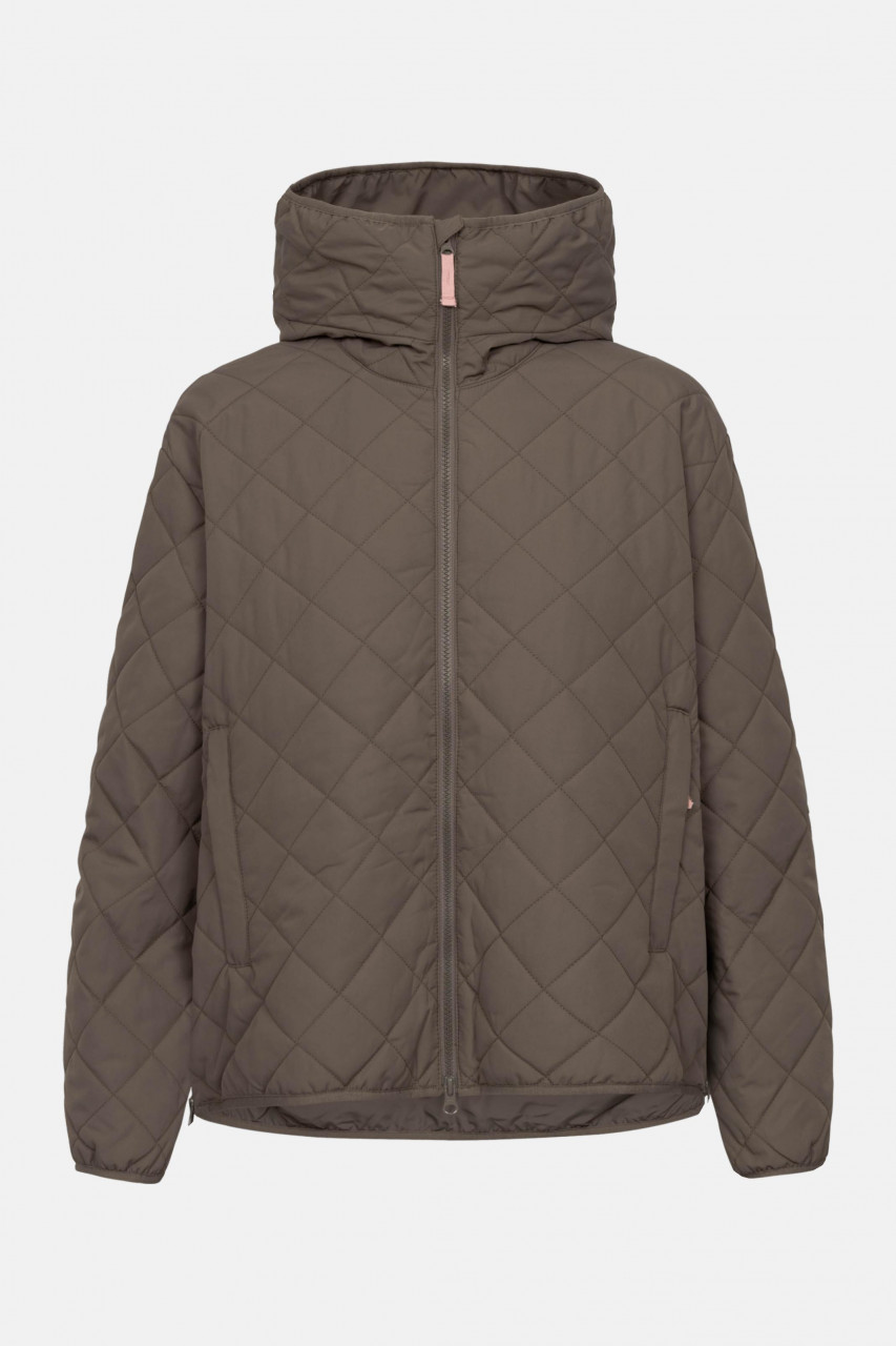 Derbe Übergangsjacke Quiltby Short Damen Braun Steppjacke