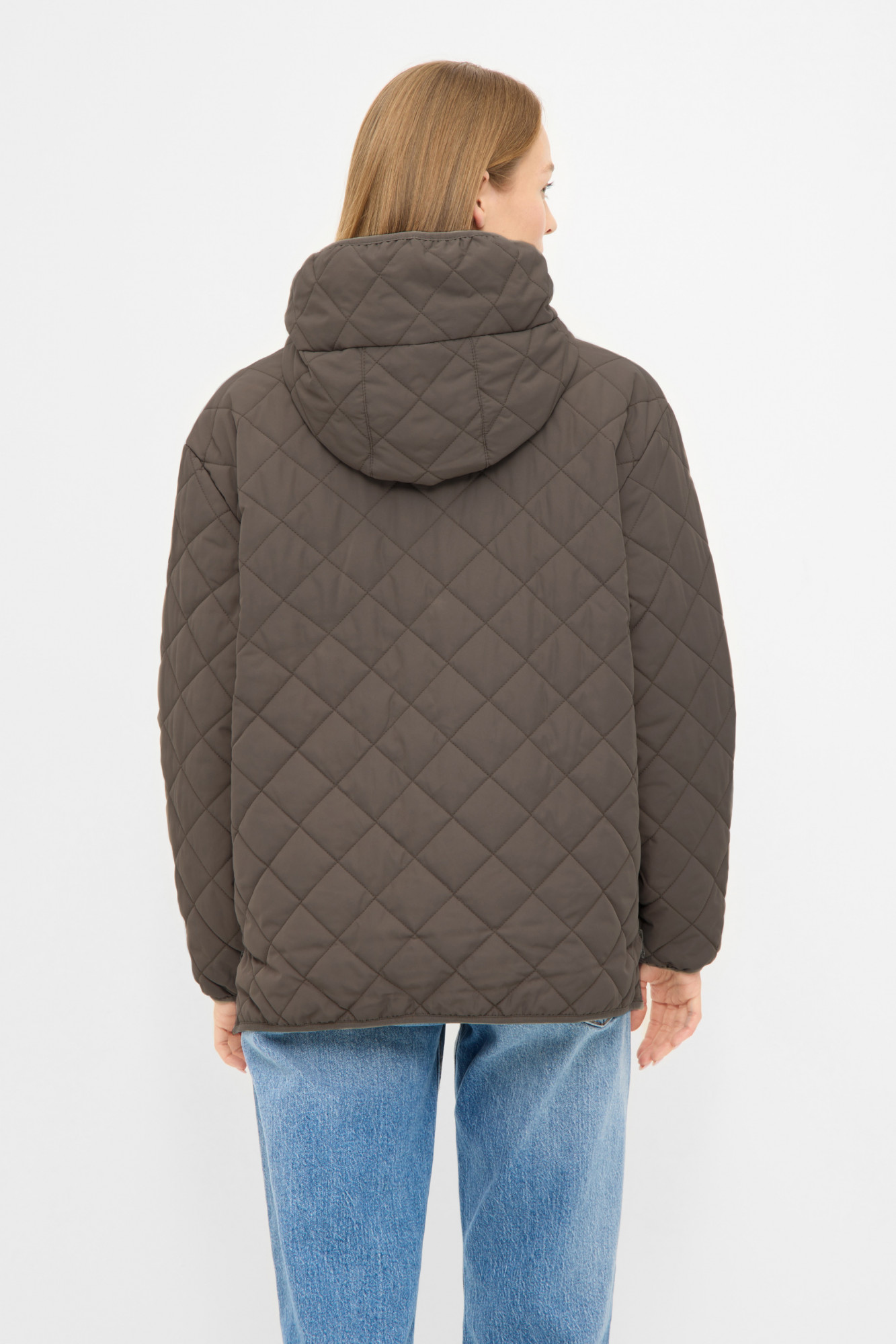 Derbe Übergangsjacke Quiltby Short Damen Braun Steppjacke