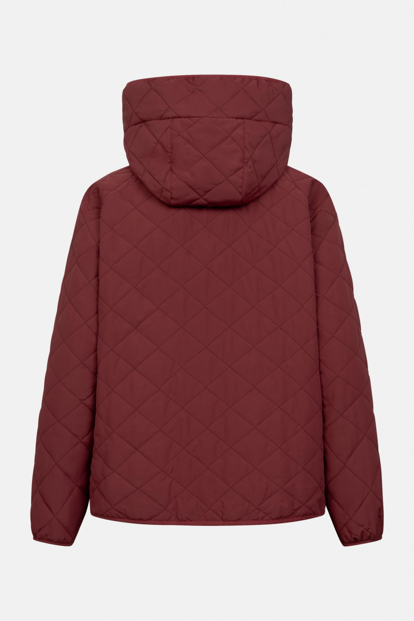 Derbe Übergangsjacke Quiltby Short Damen Rot Bordeaux Steppjacke