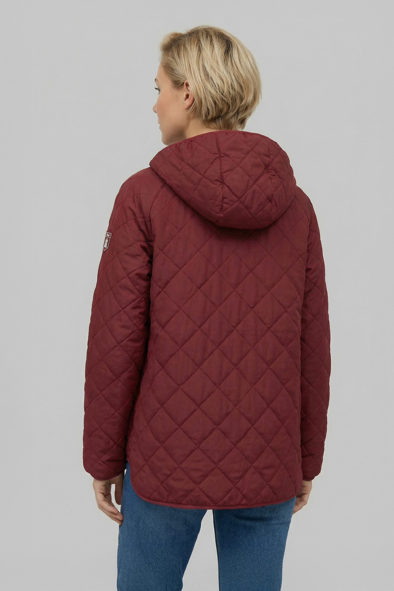 Derbe Übergangsjacke Quiltby Short Damen Rot Bordeaux Steppjacke