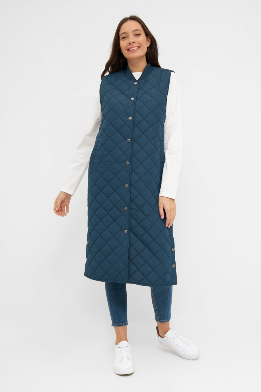 Derbe Quiltby Vest Damen Jacke Navy Blau Nachhaltig
