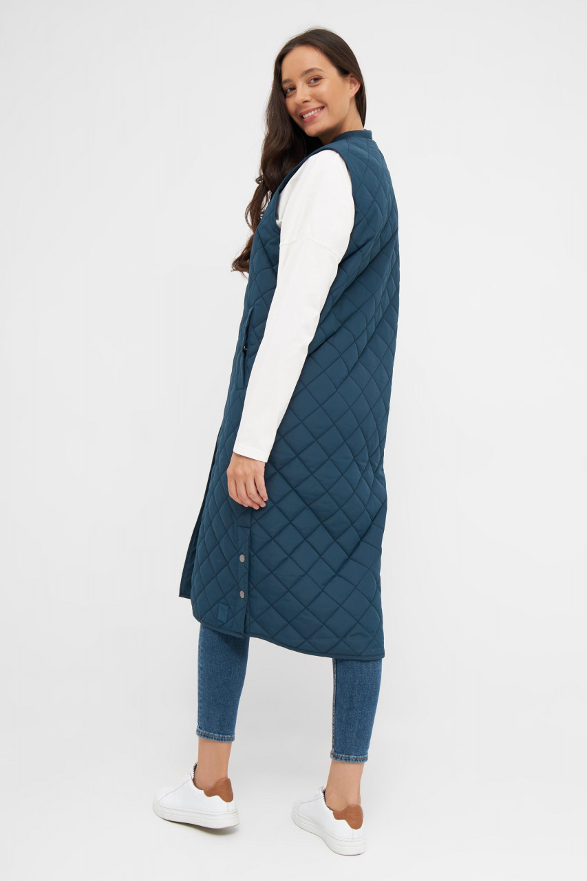 Derbe Quiltby Vest Damen Jacke Navy Blau Nachhaltig