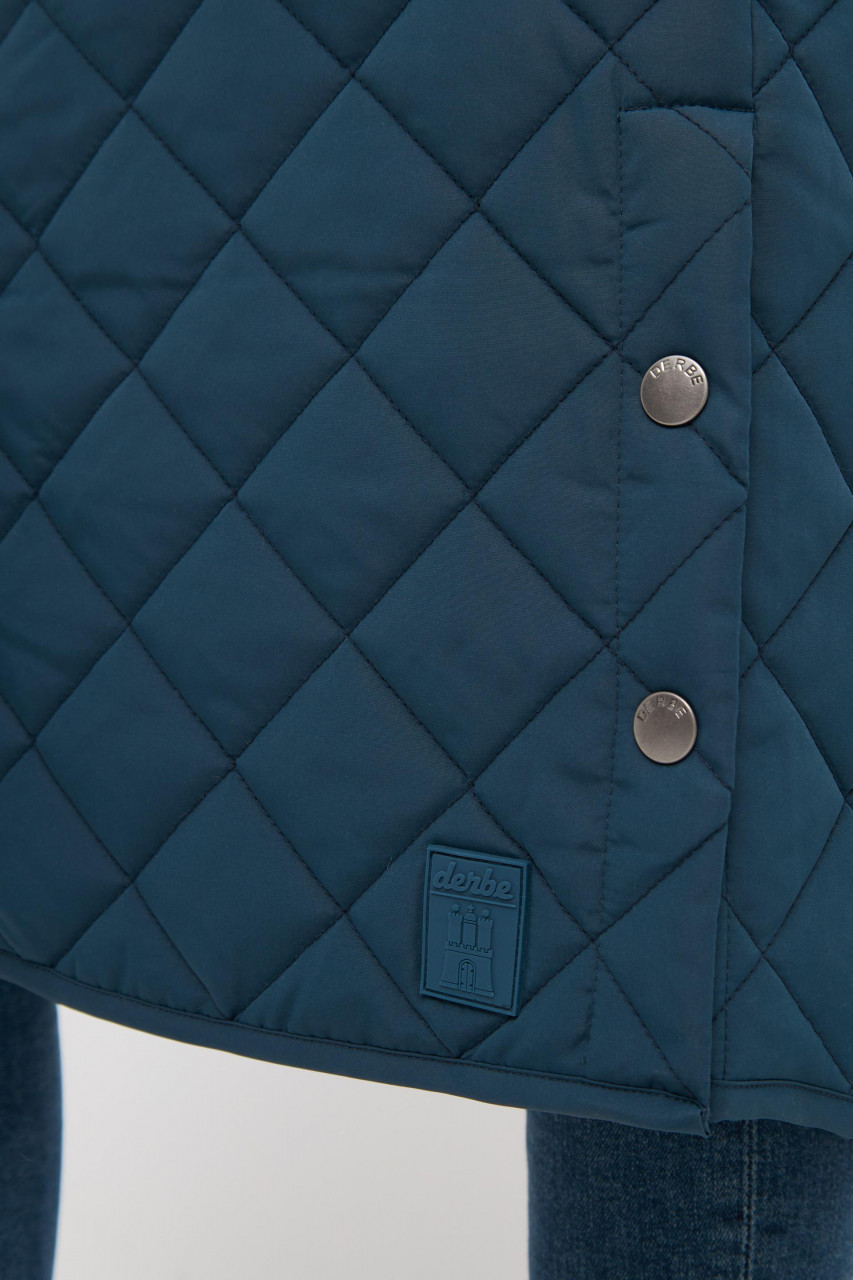 Derbe Quiltby Vest Damen Jacke Navy Blau Nachhaltig