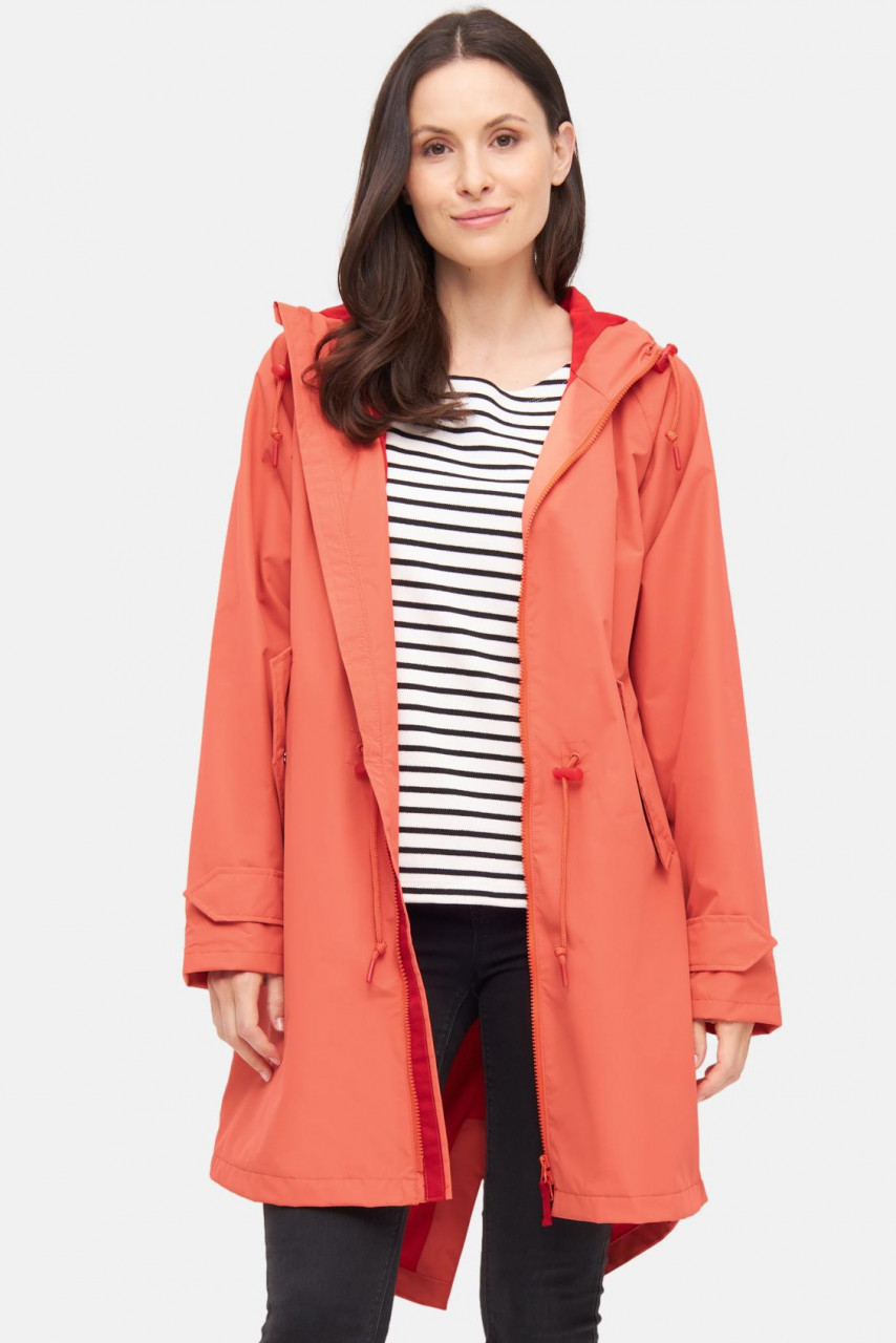 Derbe Regenjacke Ripby Damen Orange Ripstop