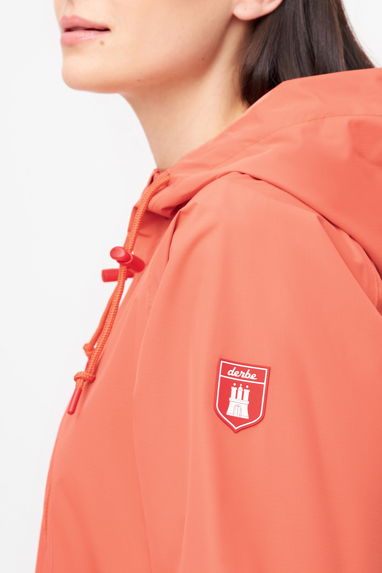 Derbe Regenjacke Ripby Damen Orange Ripstop