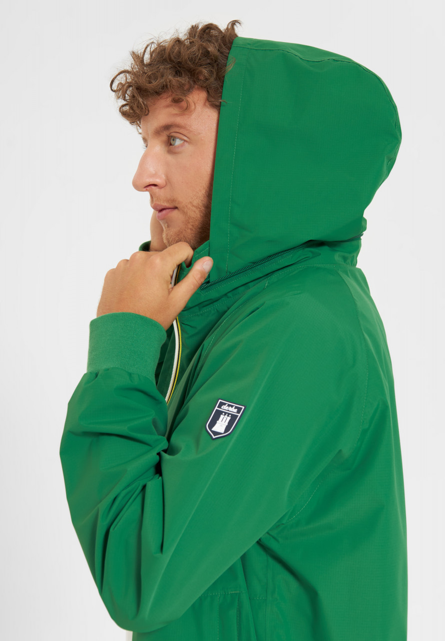 Derbe Regenjacke Ripby Herren Grün Packbar