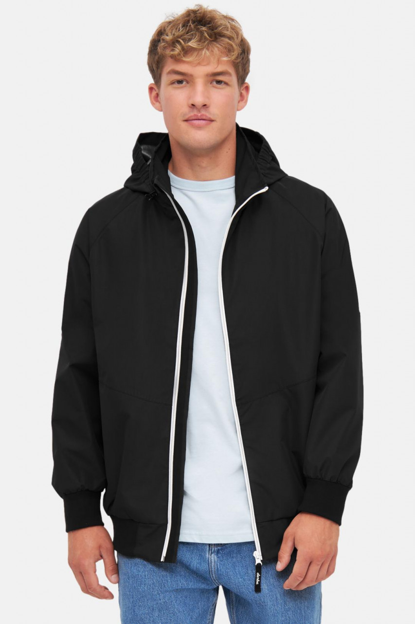 Derbe Regenjacke Ripby Herren Schwarz Ripstop