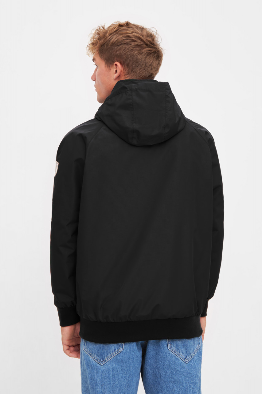 Derbe Regenjacke Ripby Herren Schwarz Ripstop