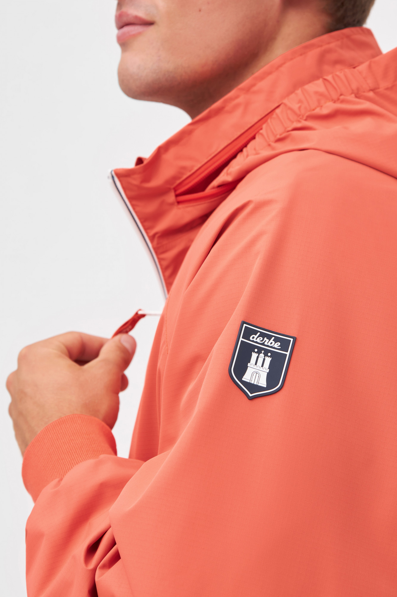 Derbe Regenjacke Ripby Herren Orange Ripstop