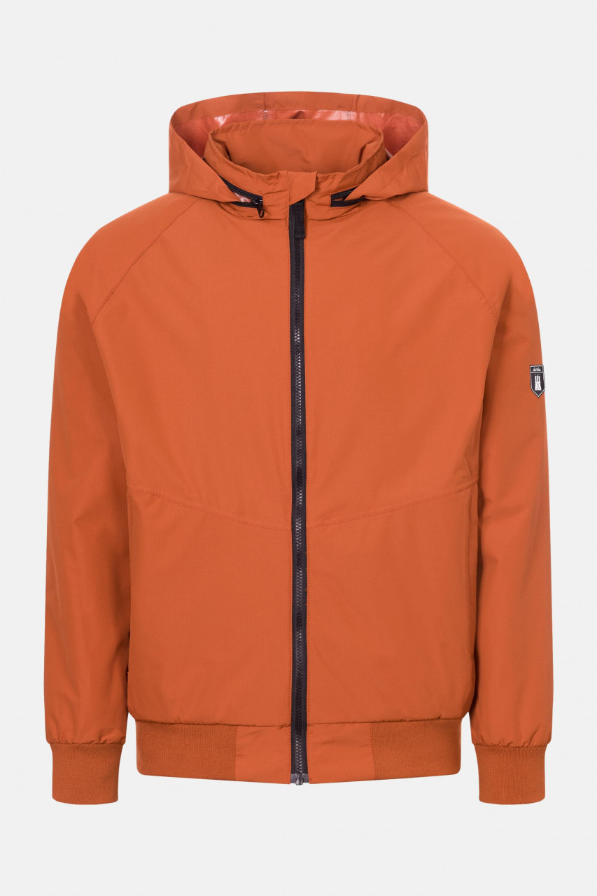 | Nachhaltig Orange Braun Herren Regenjacke Cinnamon Ripholm