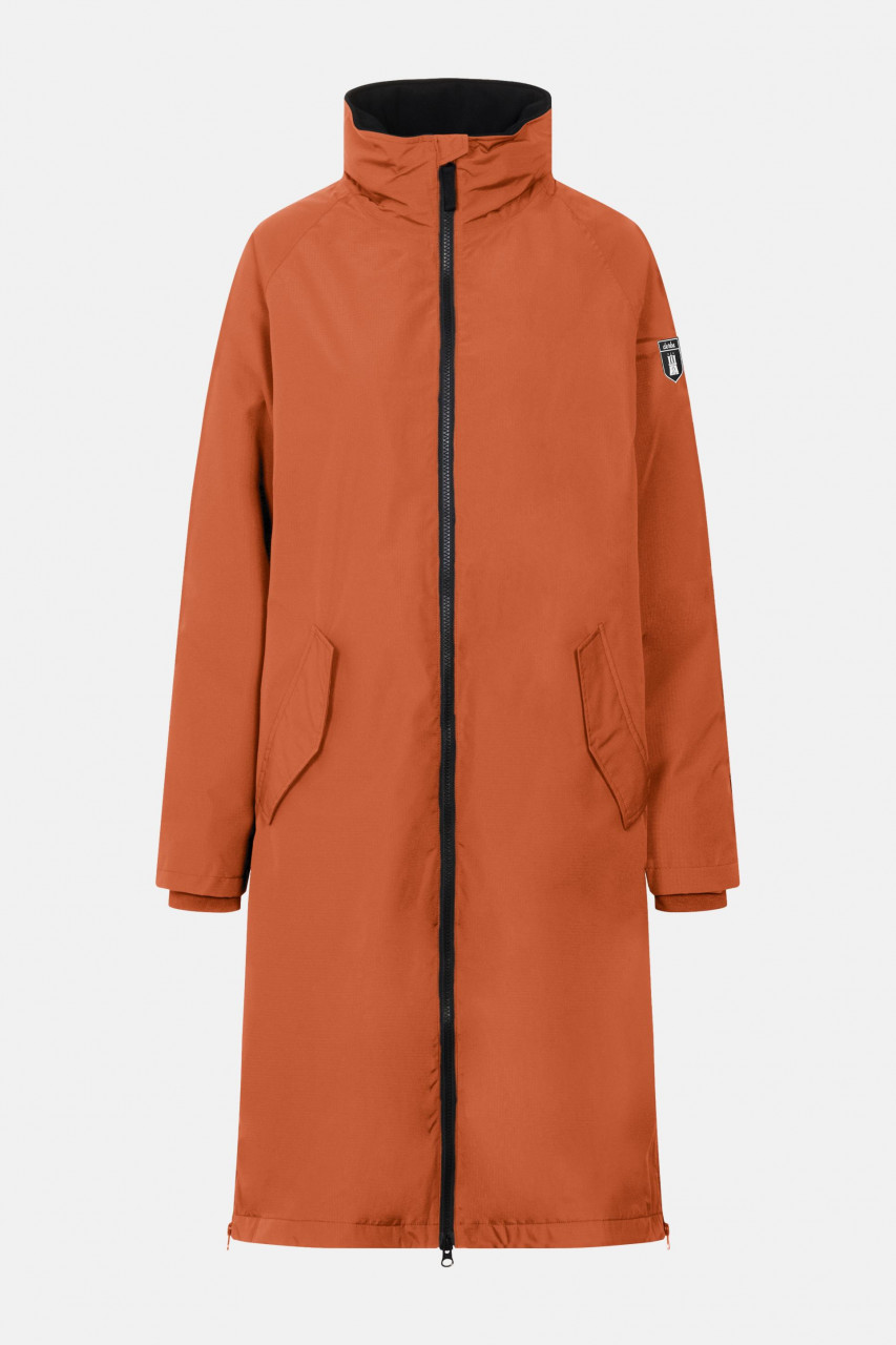 Derbe Ripholm Regenjacke Damen Orange Braun