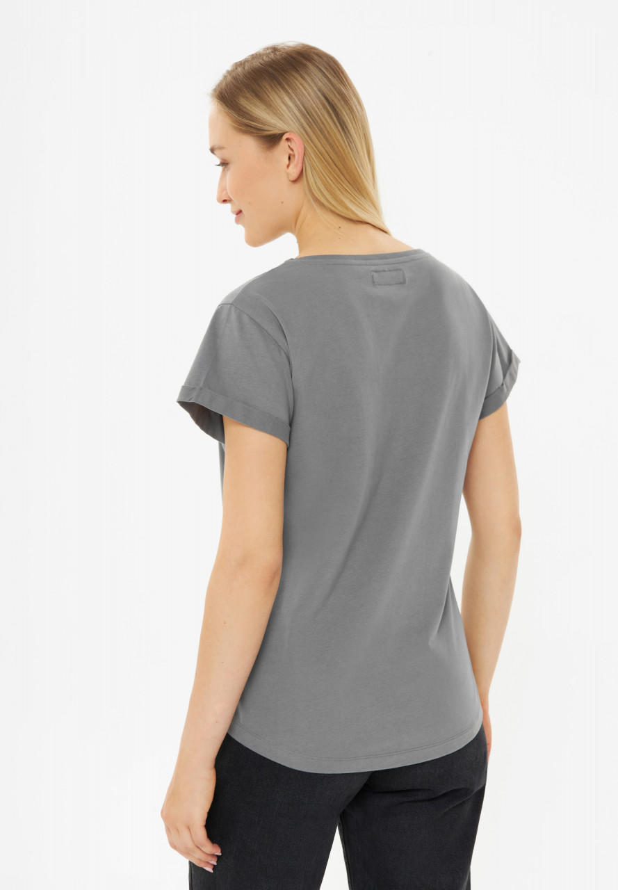 Derbe T-Shirt Robbe Collage Damen Grau