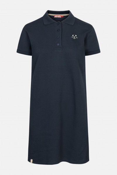 Derbe Robbenschnute Damen Polo Kleid Navy Dunkelblau Nachhaltig Derbe Robbenschnute Damen Polo Kleid Navy Dunkelblau Nachhaltig