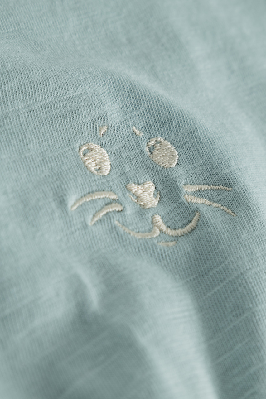 Derbe T-Shirt Robbenschnute Damen Hellblau Türkis