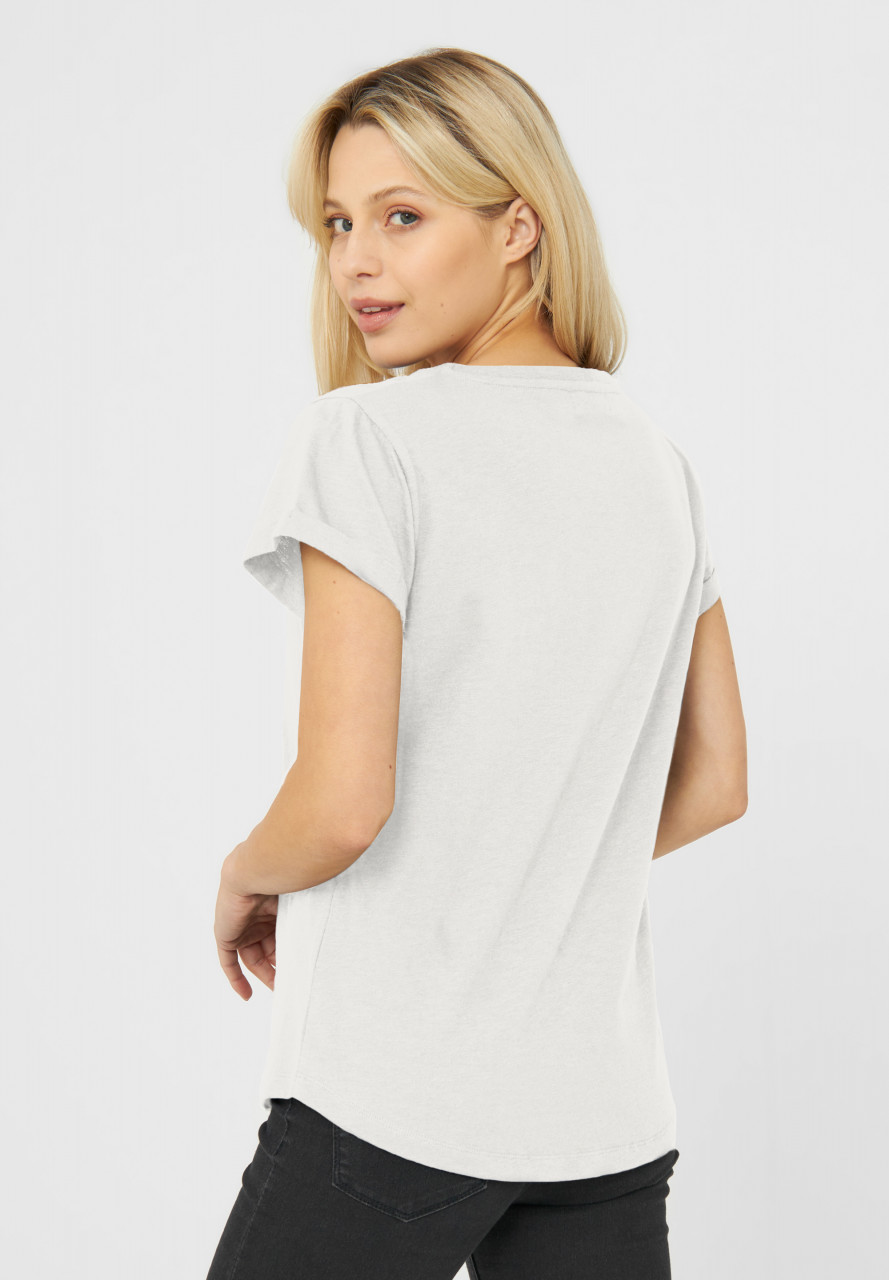 Derbe Robbenschnute Damen T-Shirt Weiß