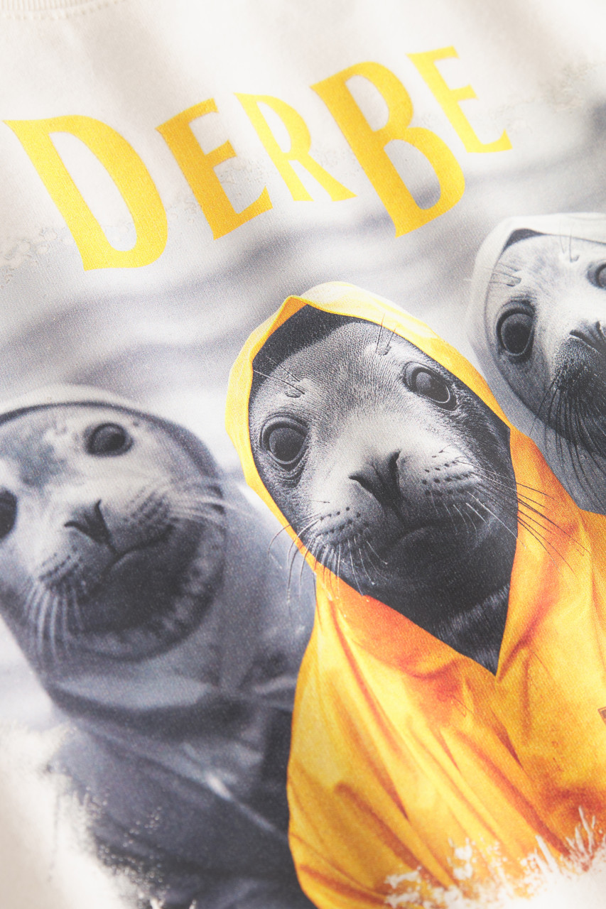 Derbe T-Shirt Robbentour Damen Weiß