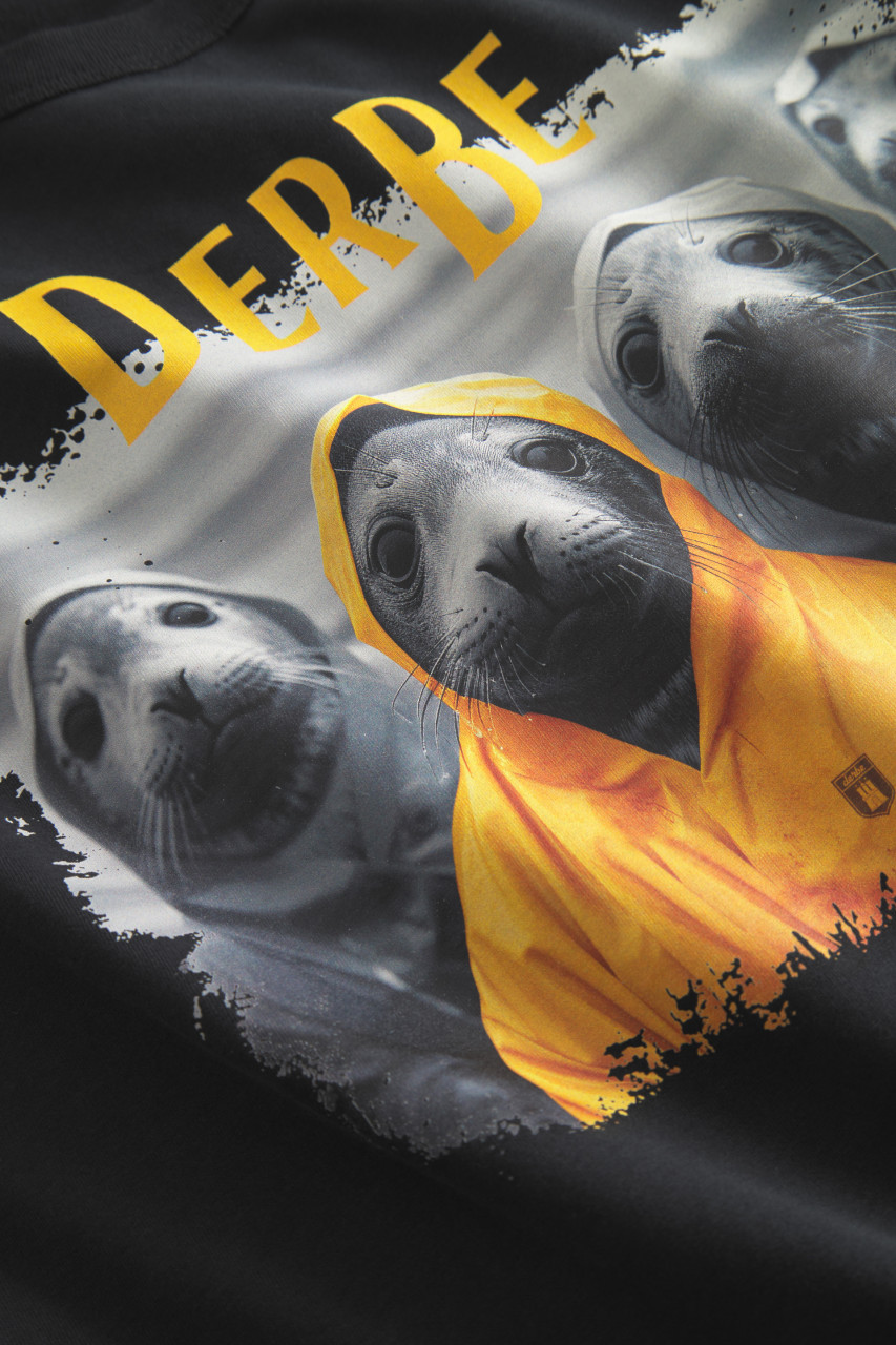 Derbe T-Shirt Robbentour Herren Schwarz