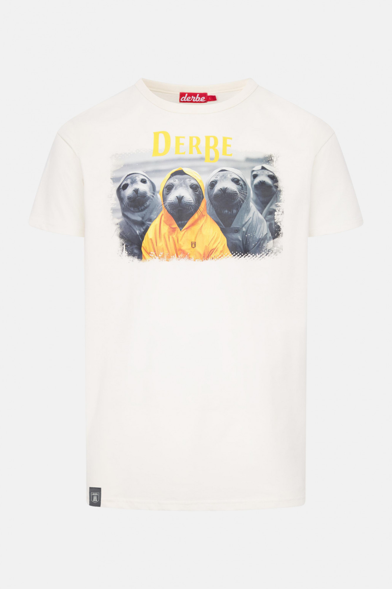 Derbe T-Shirt Robbentour Herren Weiß