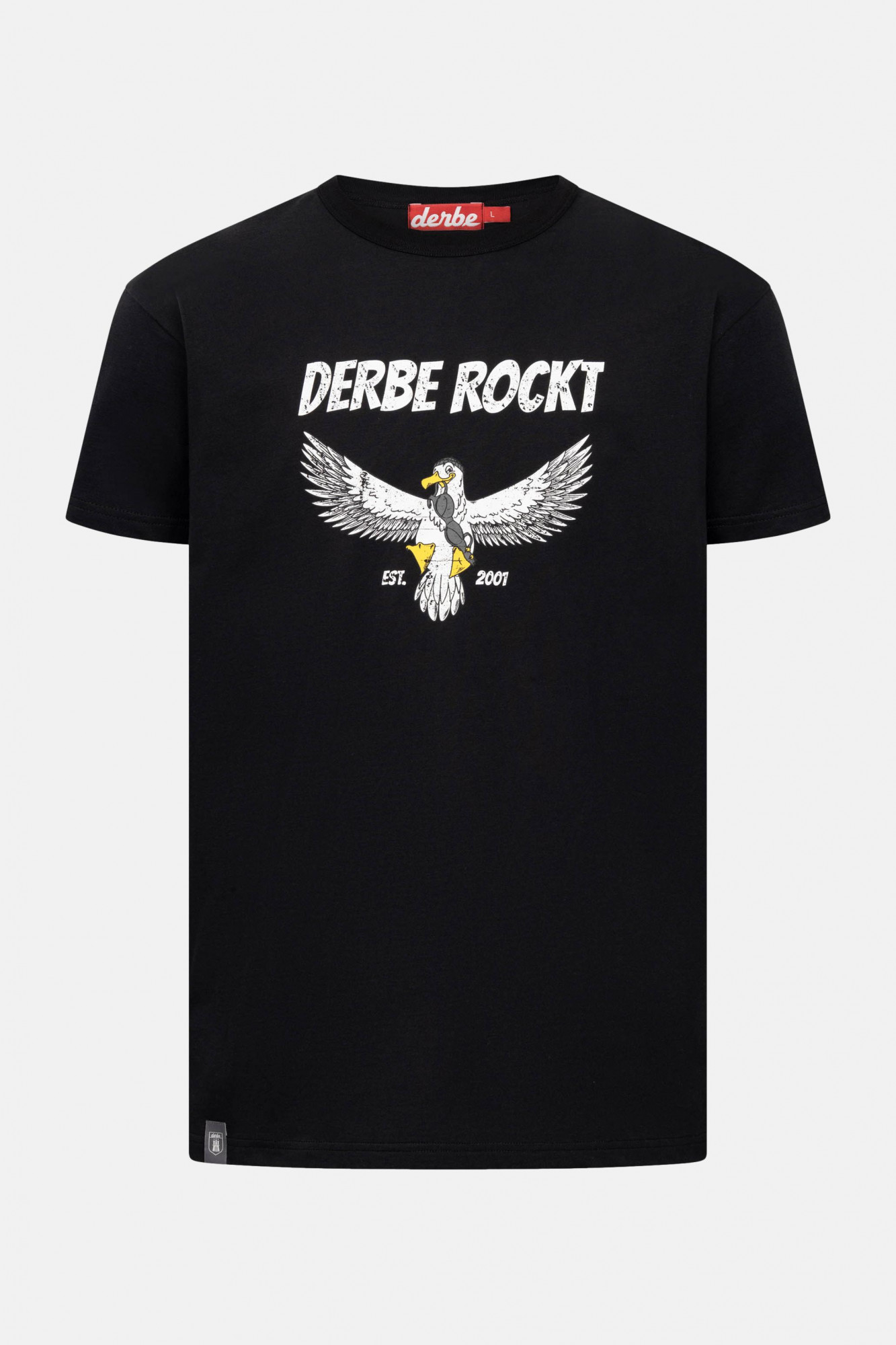 Derbe T-Shirt Rockmöwe Herren Schwarz GOTS Organic