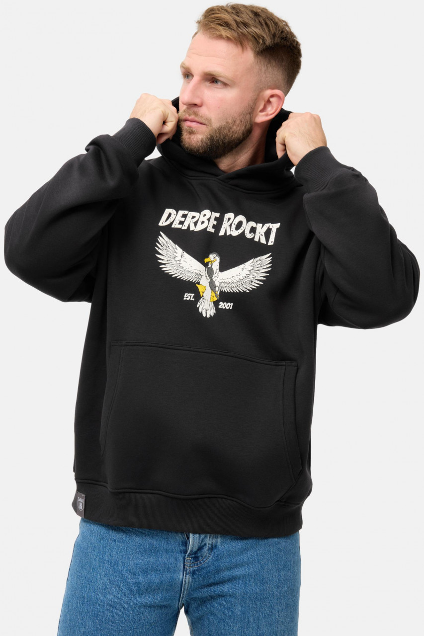 Derbe Hoodie Rockmöwe Schwarz Kapuzenpullover