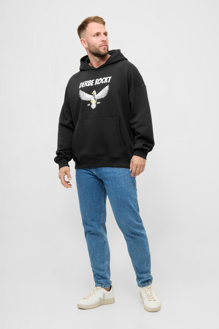 Derbe Hoodie Rockmöwe Schwarz Kapuzenpullover