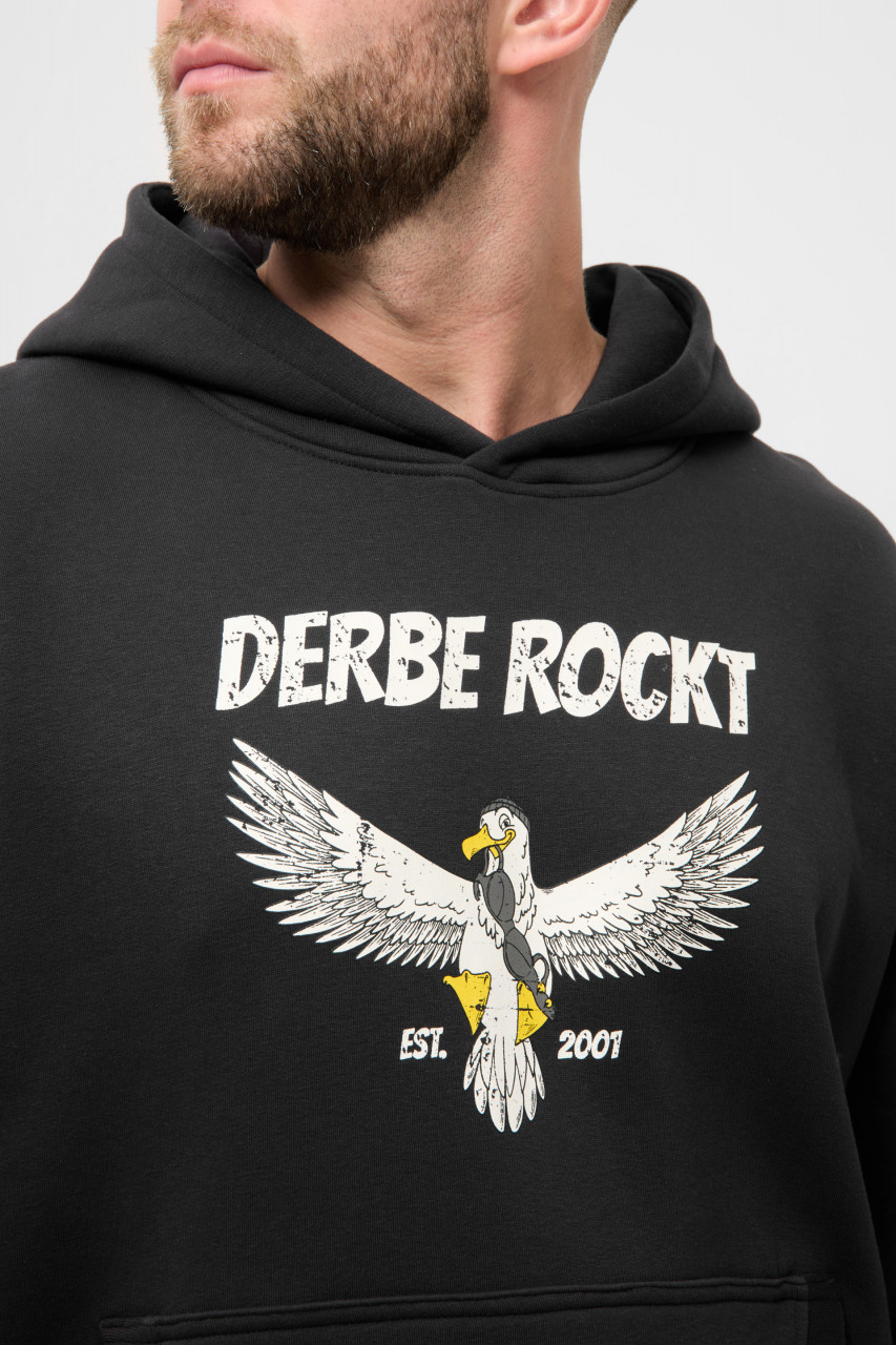 Derbe Hoodie Rockmöwe Schwarz Kapuzenpullover