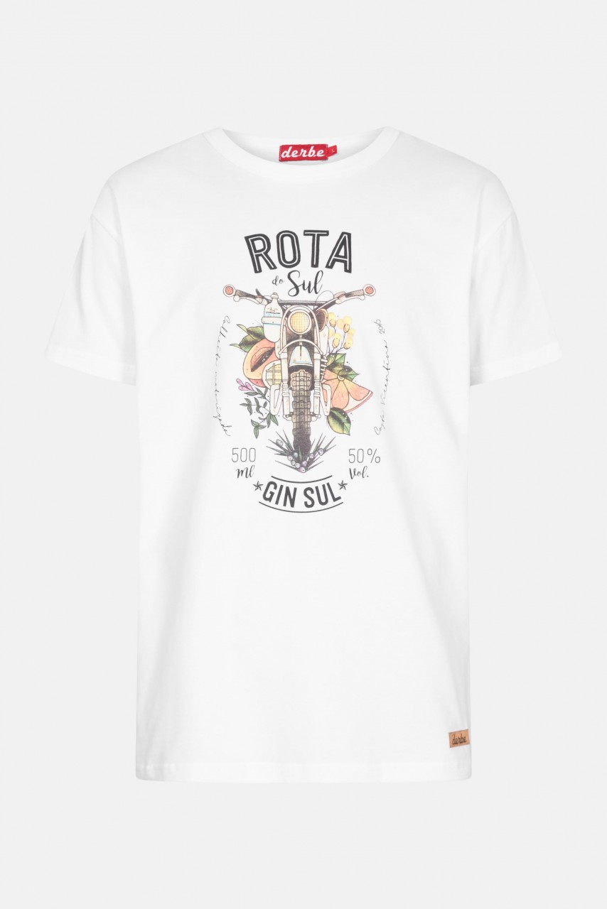 Derbe Rota Do Sul Herren T-Shirt Weiß Gin Sul