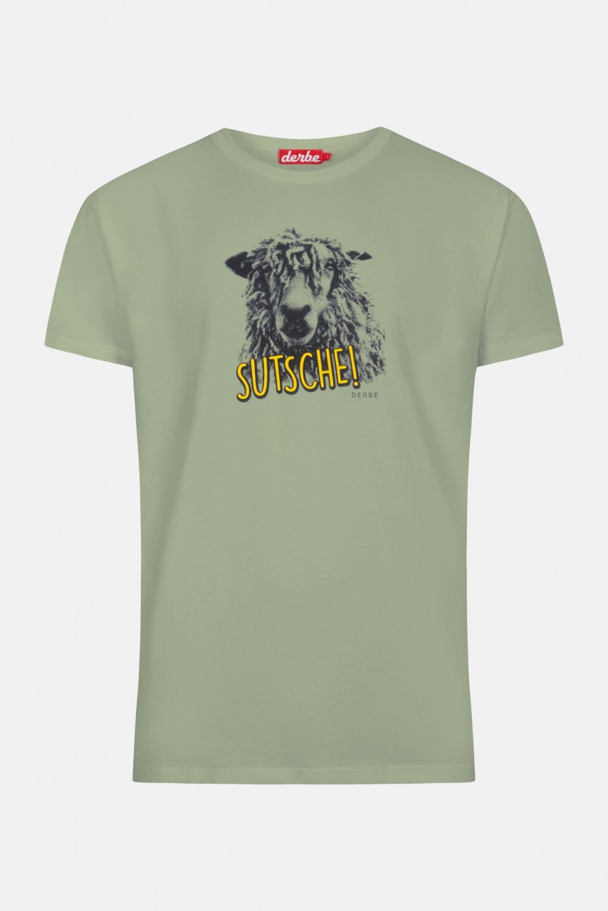 Derbe Schaap Sutsche Herren T-Shirt Lily Pad Grün